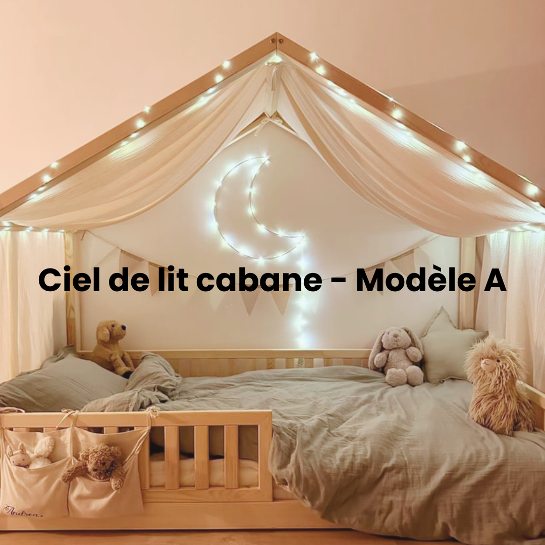 Ciel de lit cabane Modèle A