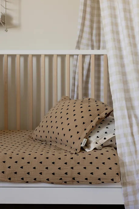 Housse de couette + taie Charlie Beige