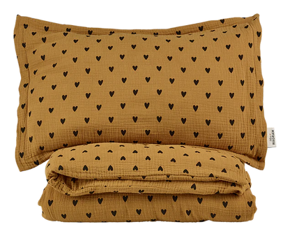 Housse de couette + taie Charlie Camel