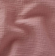 Coussin enfant double gaze Rose - Personnalisable