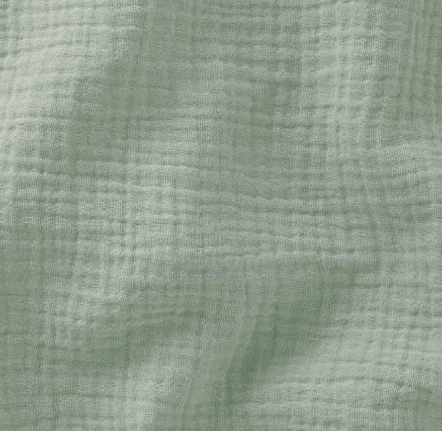 Lange bébé double gaze - Vert de gris