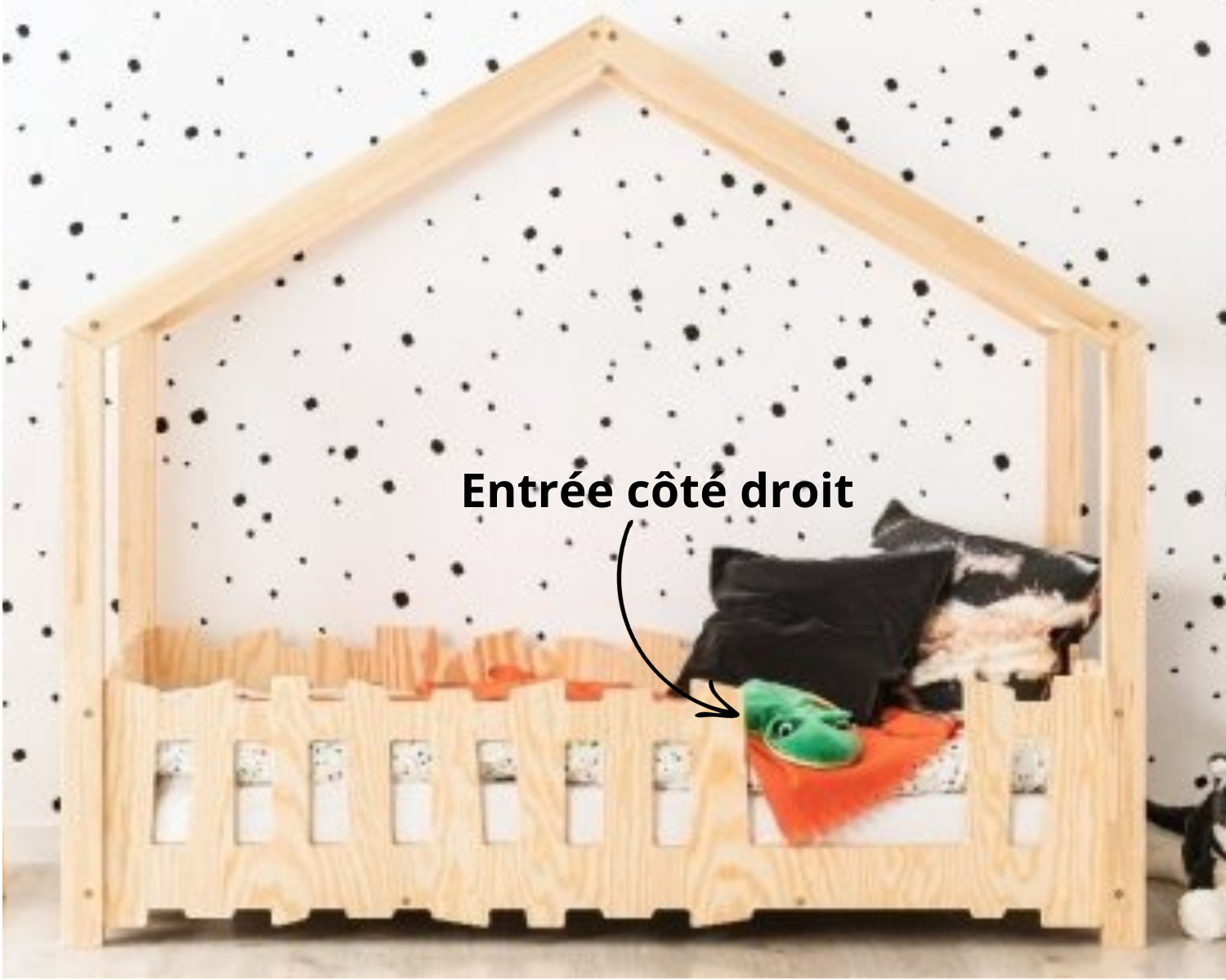 Lit cabane avec tiroir 70x140cm