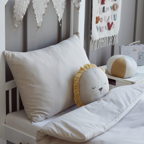 Housse de couette + taie beige