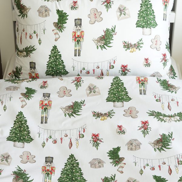 Housse de couette + taie Noël