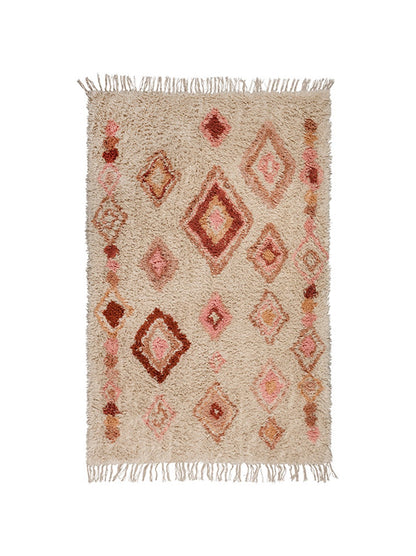 Tapis enfant berbère rose