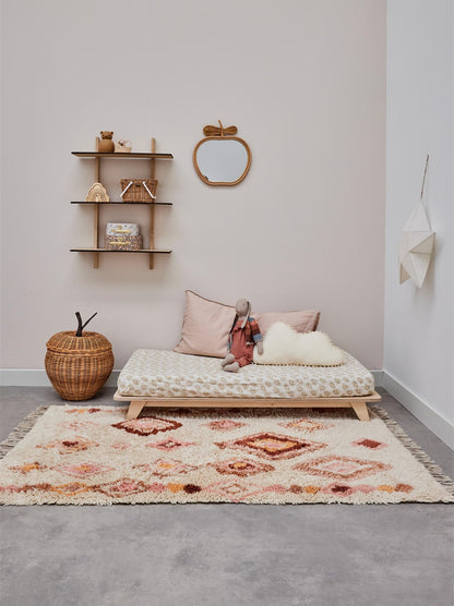 Tapis enfant berbère rose