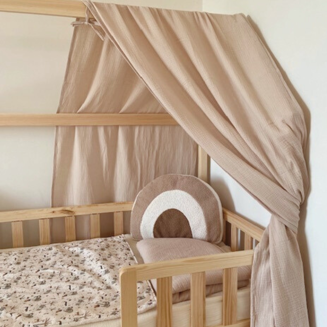 Ciel de lit cabane Beige en stock