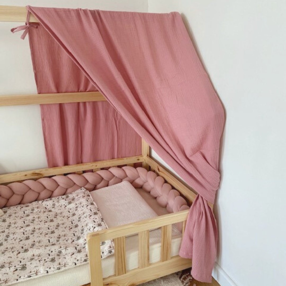 Pack de 2 ciels de lit cabane Rose