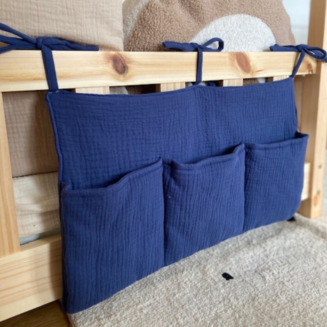 Pochette de rangement lit - Bleu indigo