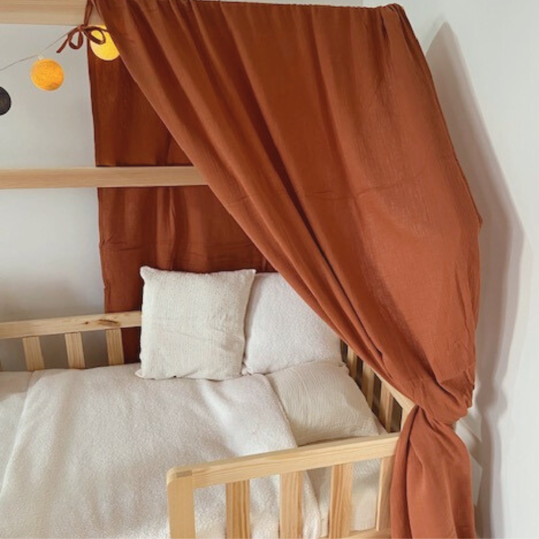 Pack de 2 ciels de lit cabane Terracotta