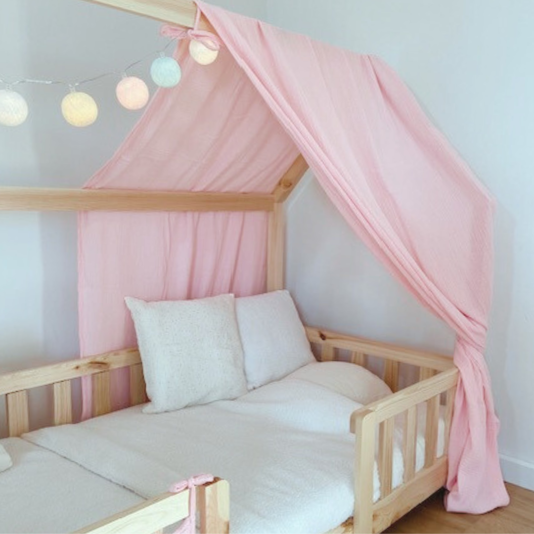 Blush roze cabana hemelbed