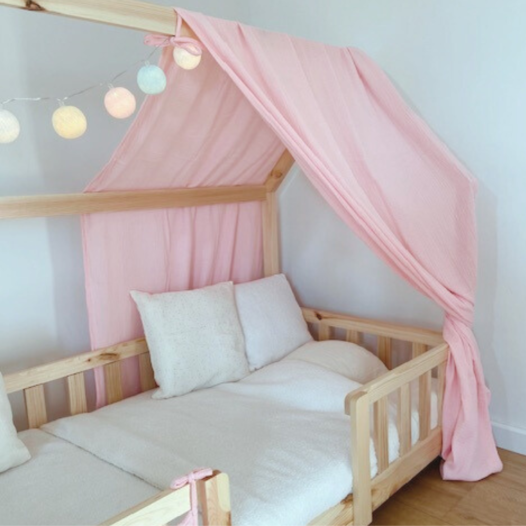 Blush roze cabana hemelbed