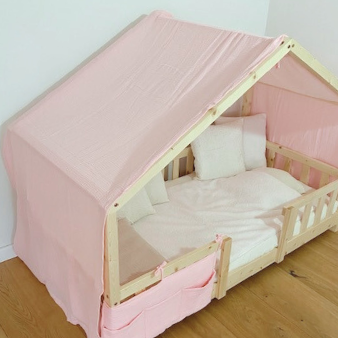 Blush roze cabana hemelbed