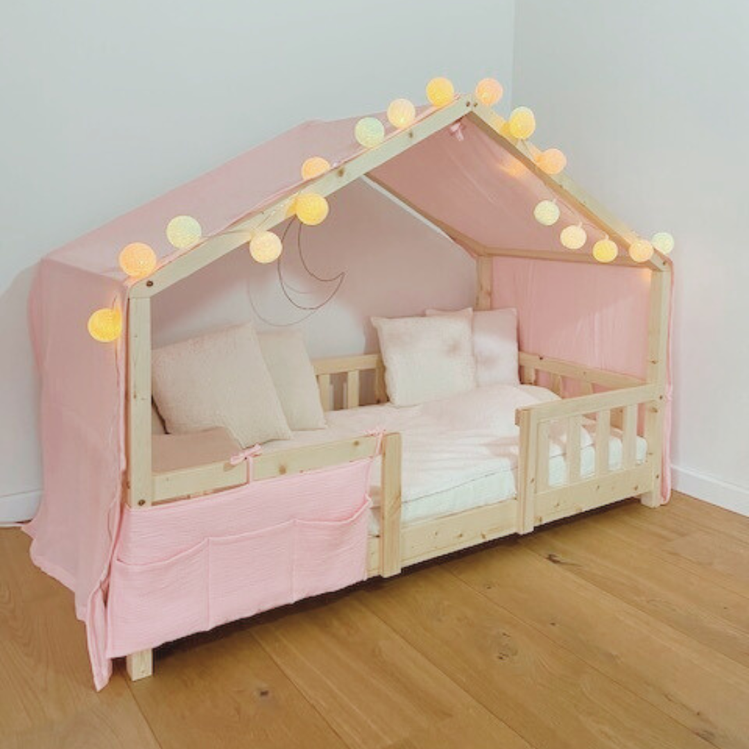 Blush roze cabana hemelbed