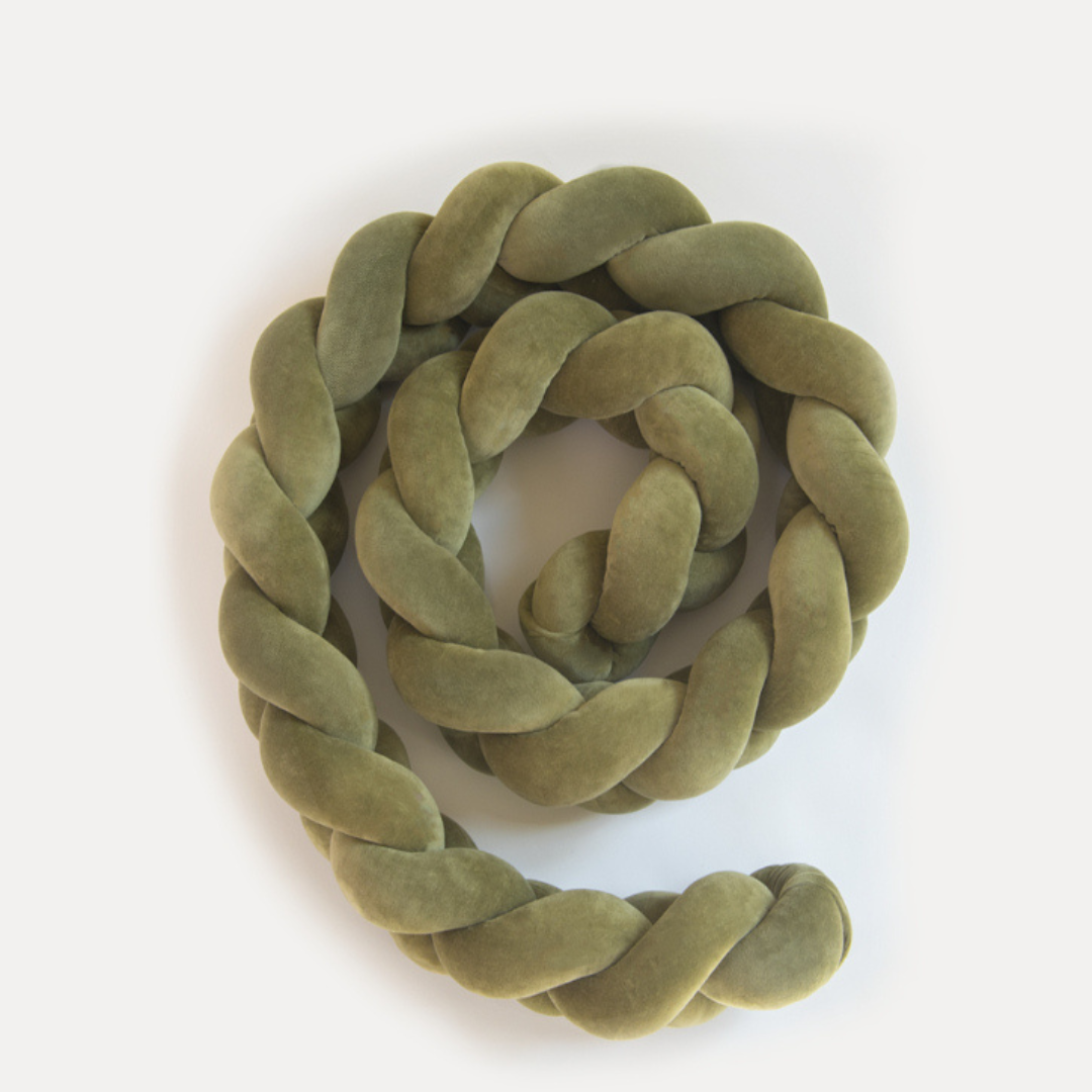 Tresse de lit Vert mousse 240cm