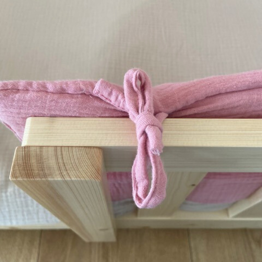 Roze dubbelgaas cabinebedbumper 