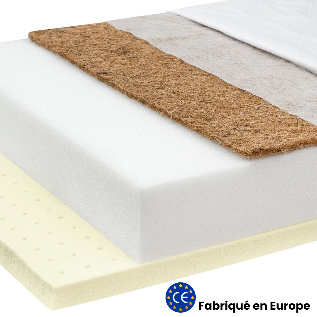 Matelas enfant 70x140cm - Mousse + coco + latex