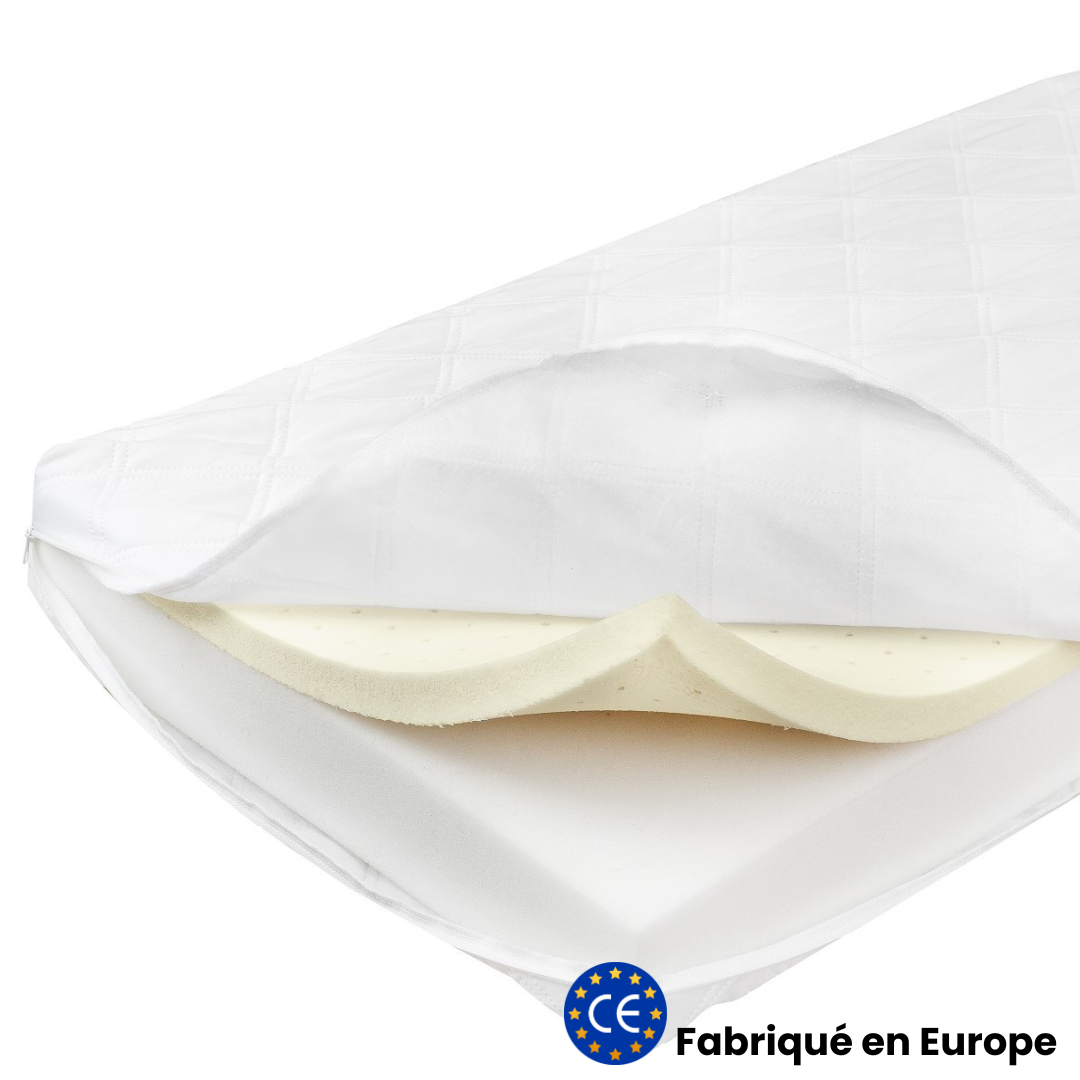 Matelas enfant 80x160cm - Mousse &amp; latex