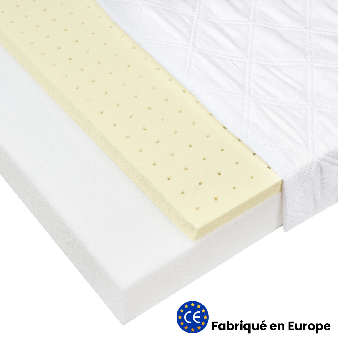 Matelas enfant 80x160cm - Mousse &amp; latex