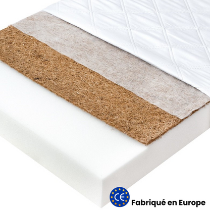 Matelas enfant 80x180cm - Mousse &amp; coco