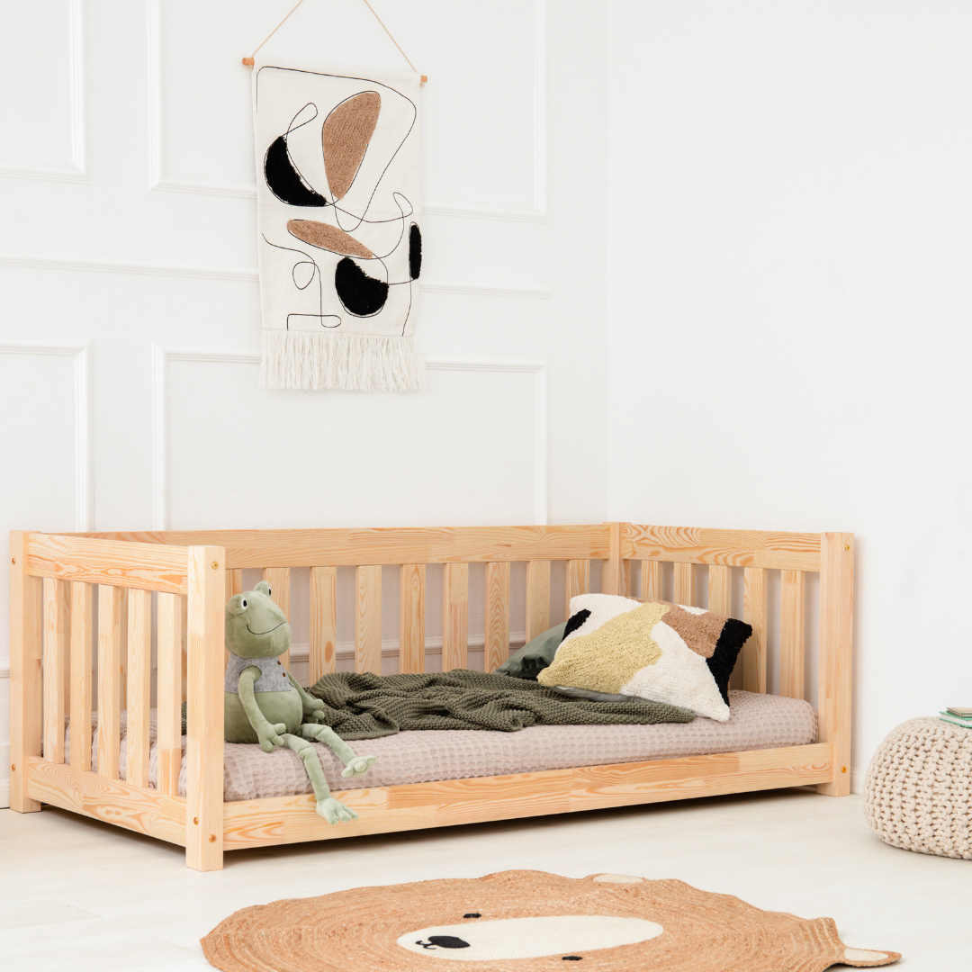 Houten Montessori vloerbed