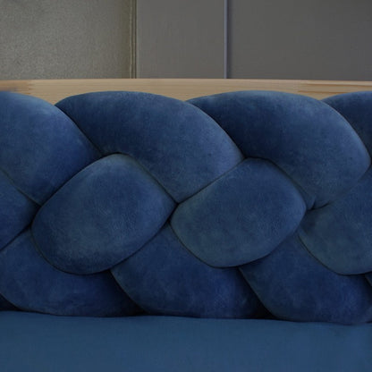 4-strengs bedvlecht Blauw 340cm