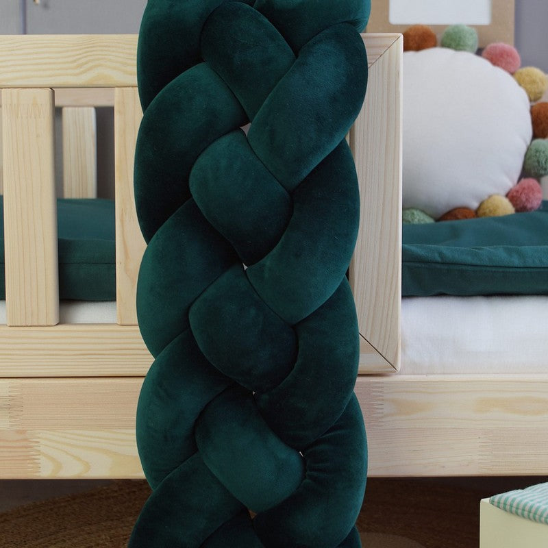 Tresse de lit 4 brins Vert Sapin 180cm