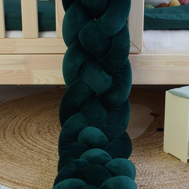 Tresse de lit 4 brins Vert Sapin 180cm