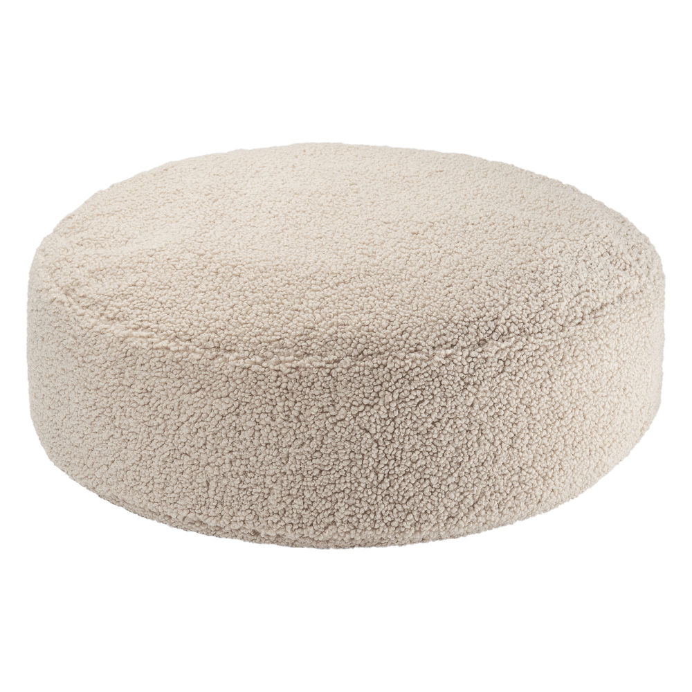 Pouf bouclette Beige