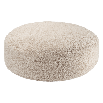 Pouf bouclette Beige