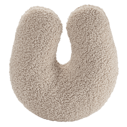 Coussin bouclette Beige