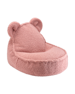 Fauteuil enfant ourson Teddy bouclette Rose