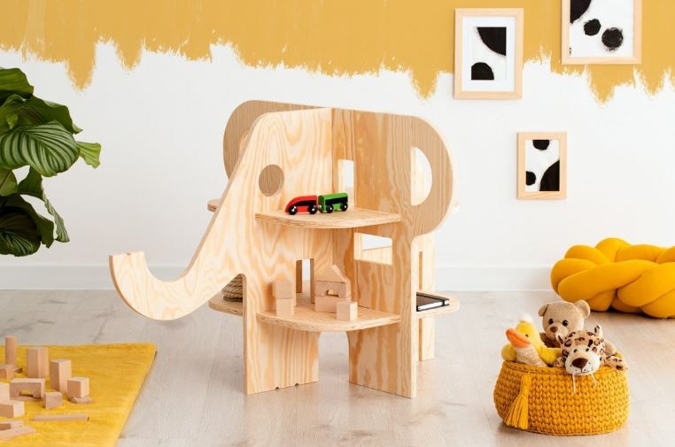 Etagère enfant en bois Éléphant