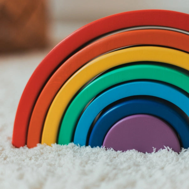 Montessori houten regenboog