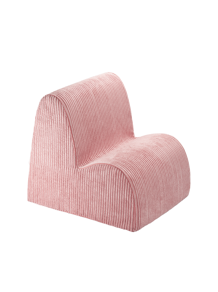 Fauteuil velours Rose