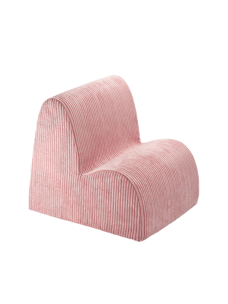 Roze fluwelen fauteuil