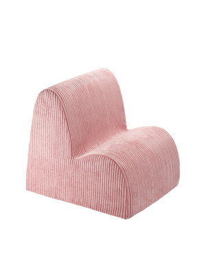 Roze fluwelen fauteuil