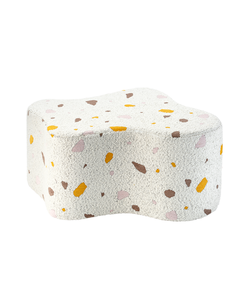 Pouf enfant Teddy bouclette Terrazzo