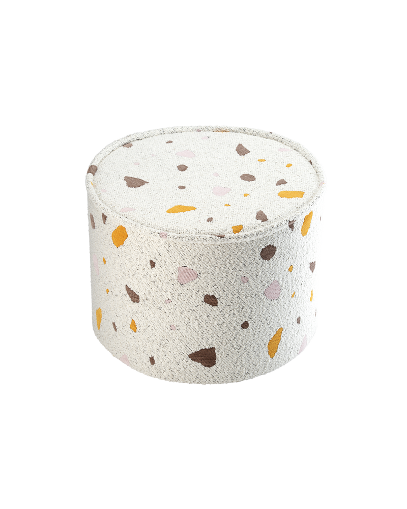 Pouf enfant Teddy bouclette Terrazzo