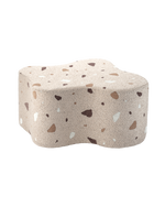 Pouf enfant Teddy bouclette Terrazzo Beige