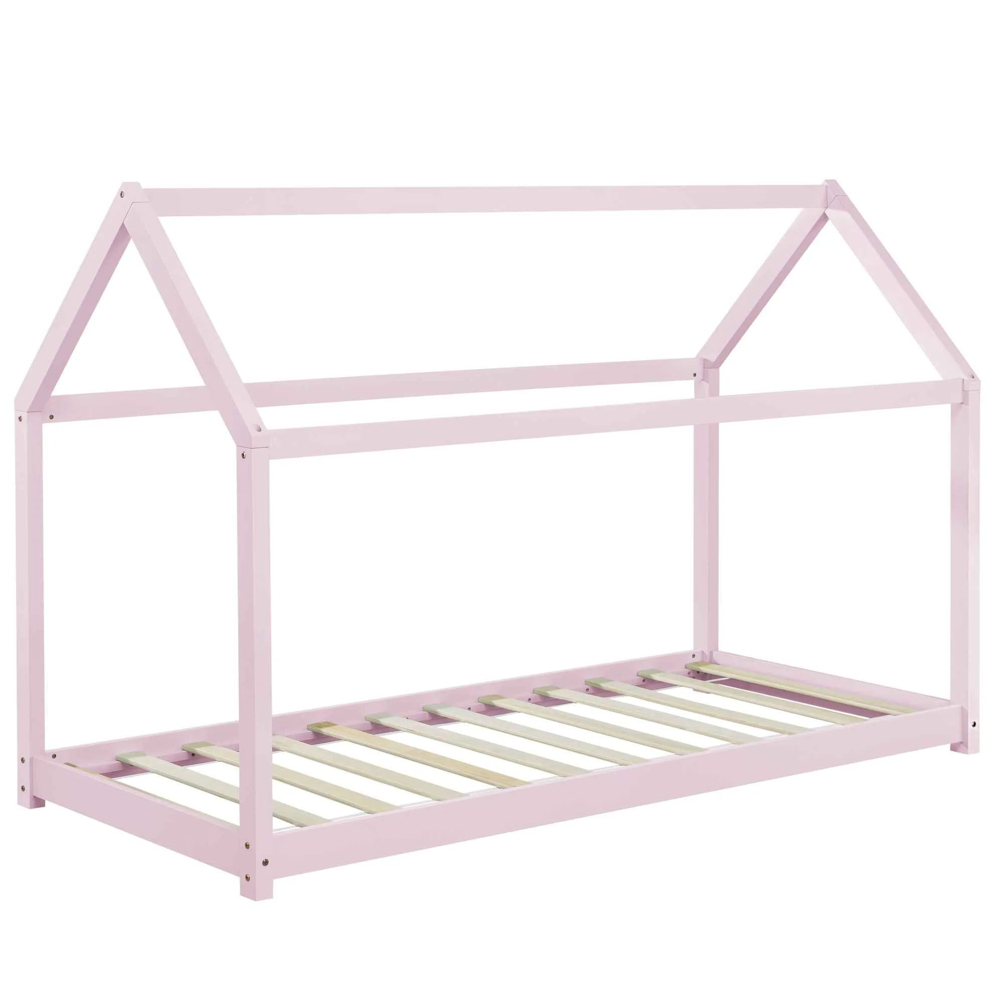 Lit cabane Montessori - 90x200cm - Rose