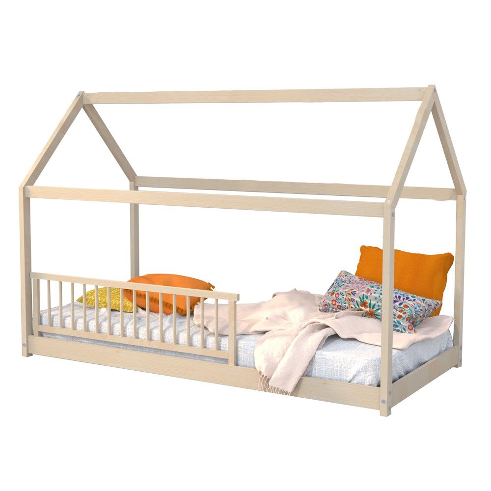 Montessori kajuitbed met barrière + boxspring