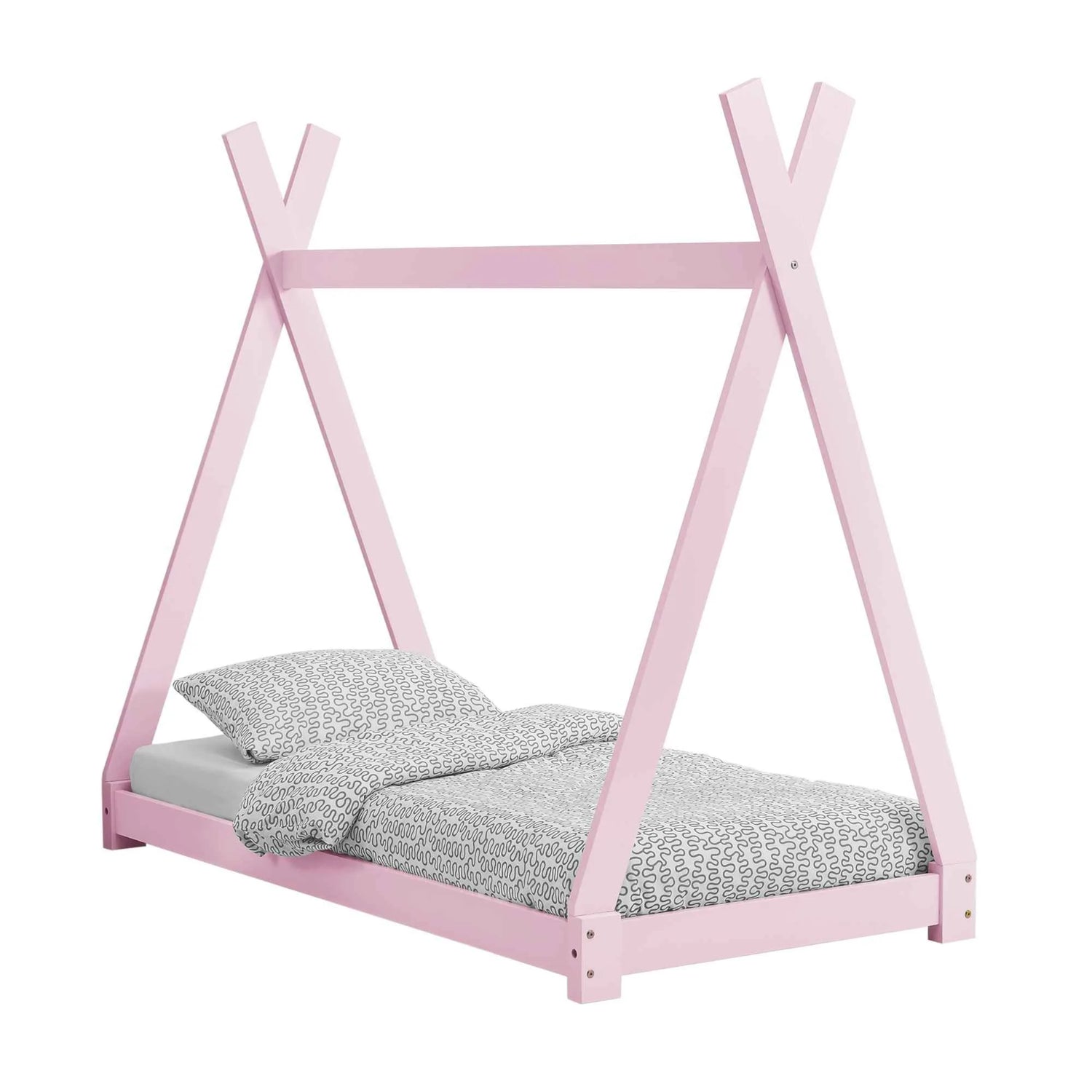 Tipi bed 70x140cm - Montessori - Roze