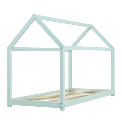 Lit cabane Montessori - 90x200cm - Vert menthe