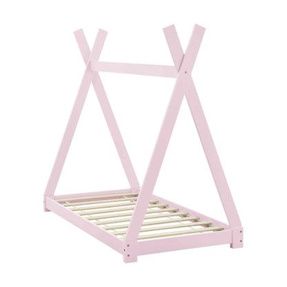 Tipi bed 80x160cm - Montessori - Roze