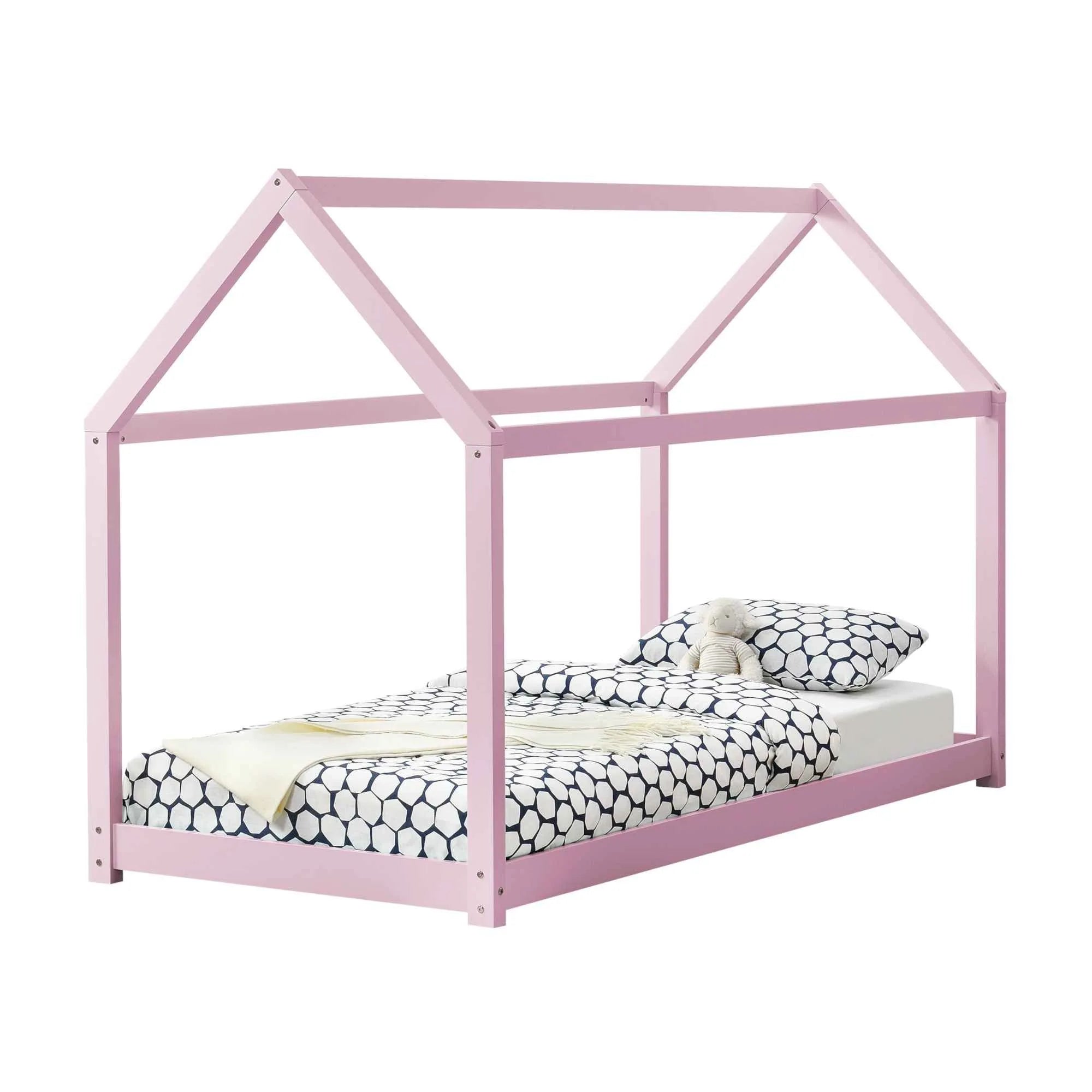 Lit cabane Montessori - 90x200cm - Rose