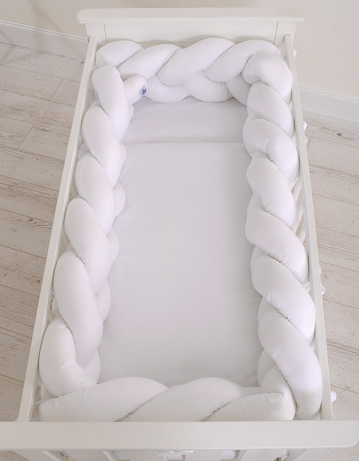 Grande Tresse de lit XXL Blanc