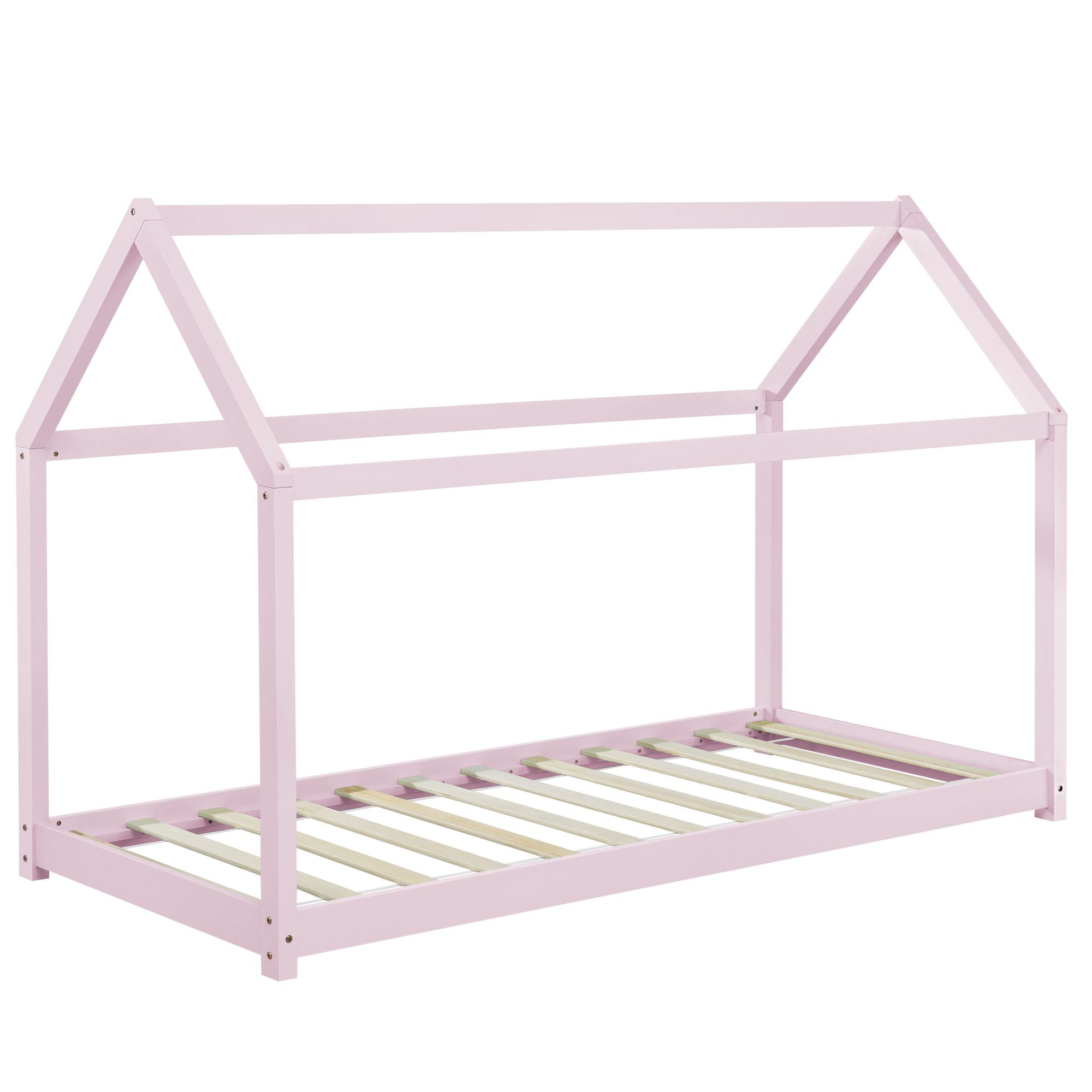 Montessori kajuitbed + matras - 90x200cm - Roze