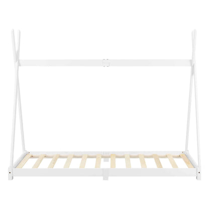 Tipi bed 90x200cm - Montessori - Wit