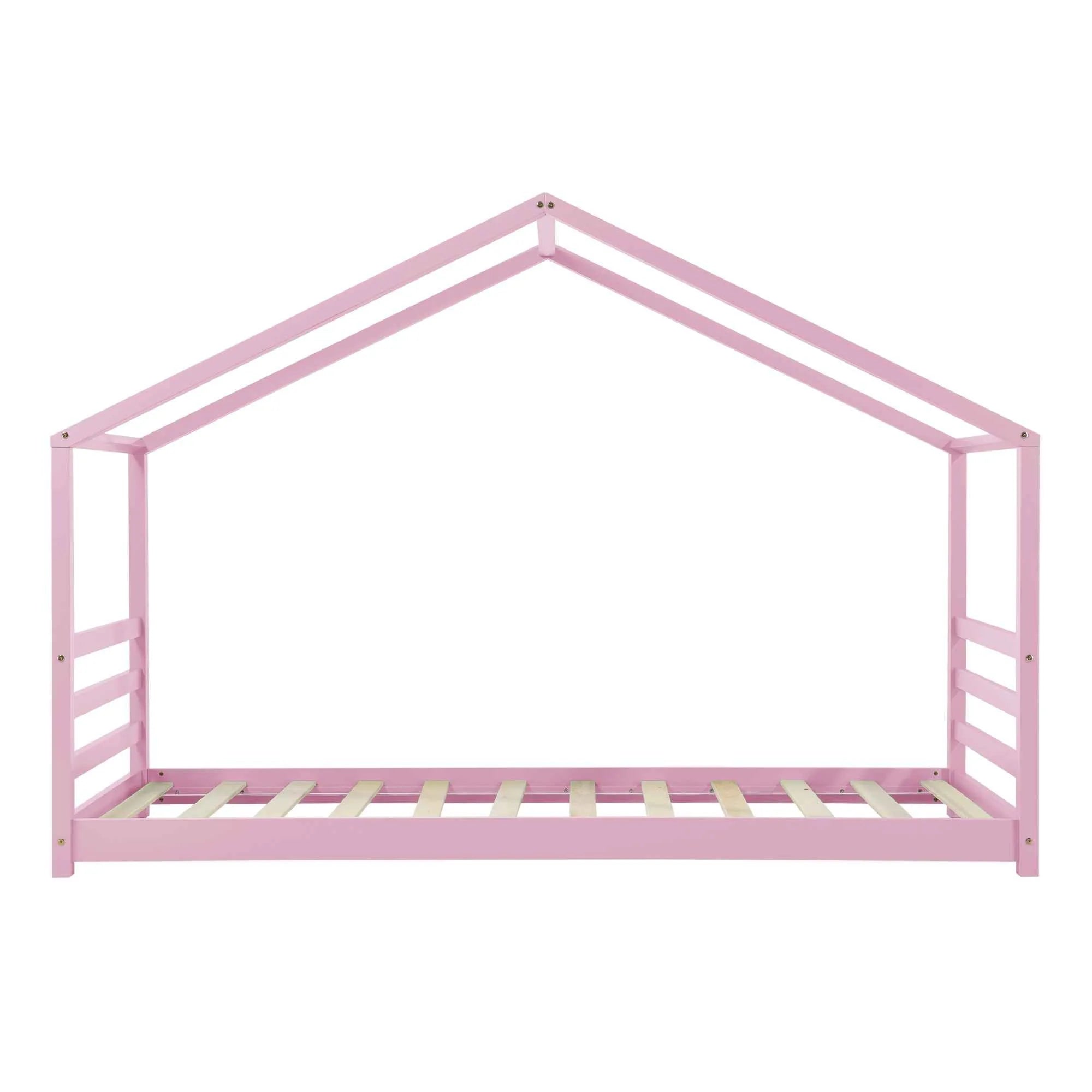 Lit cabane Montessori - 90x200cm - Rose